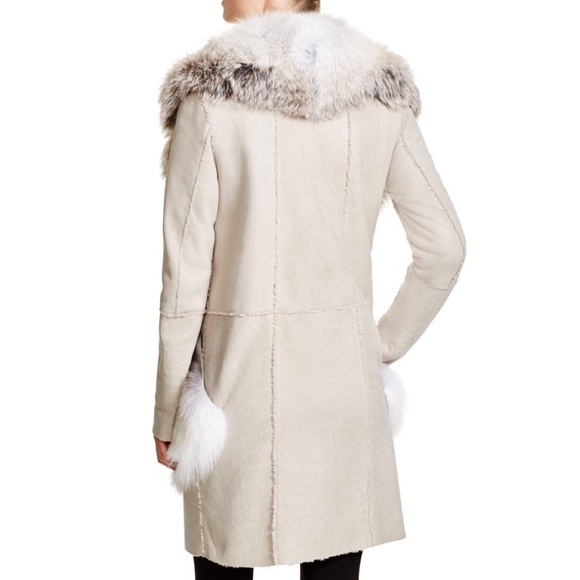 🆕Dennis Basso for Maximilian Fox Shearling🐑coat - Picture 3 of 4